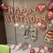 Happy Birthday Balloon Banner, 16 Inch Light Pink Mylar Foil Letter Balloons, Reusable Birthday Decorations